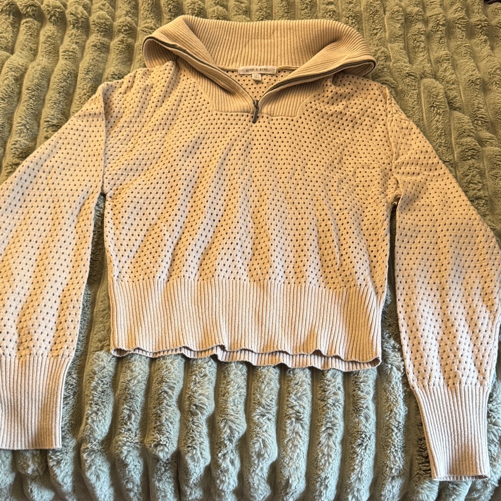 Elegant Cream Cowl Neck Sweater